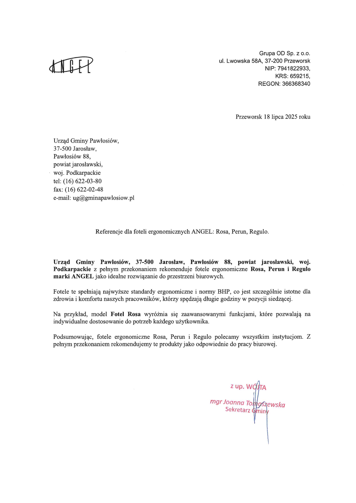 Urząd Gminy Pawłosiów