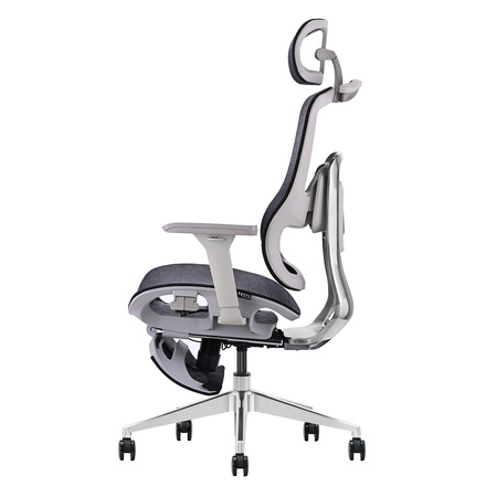 Fotel ergonomiczny ANGEL biurowy obrotowy Homer Czarno-Szary