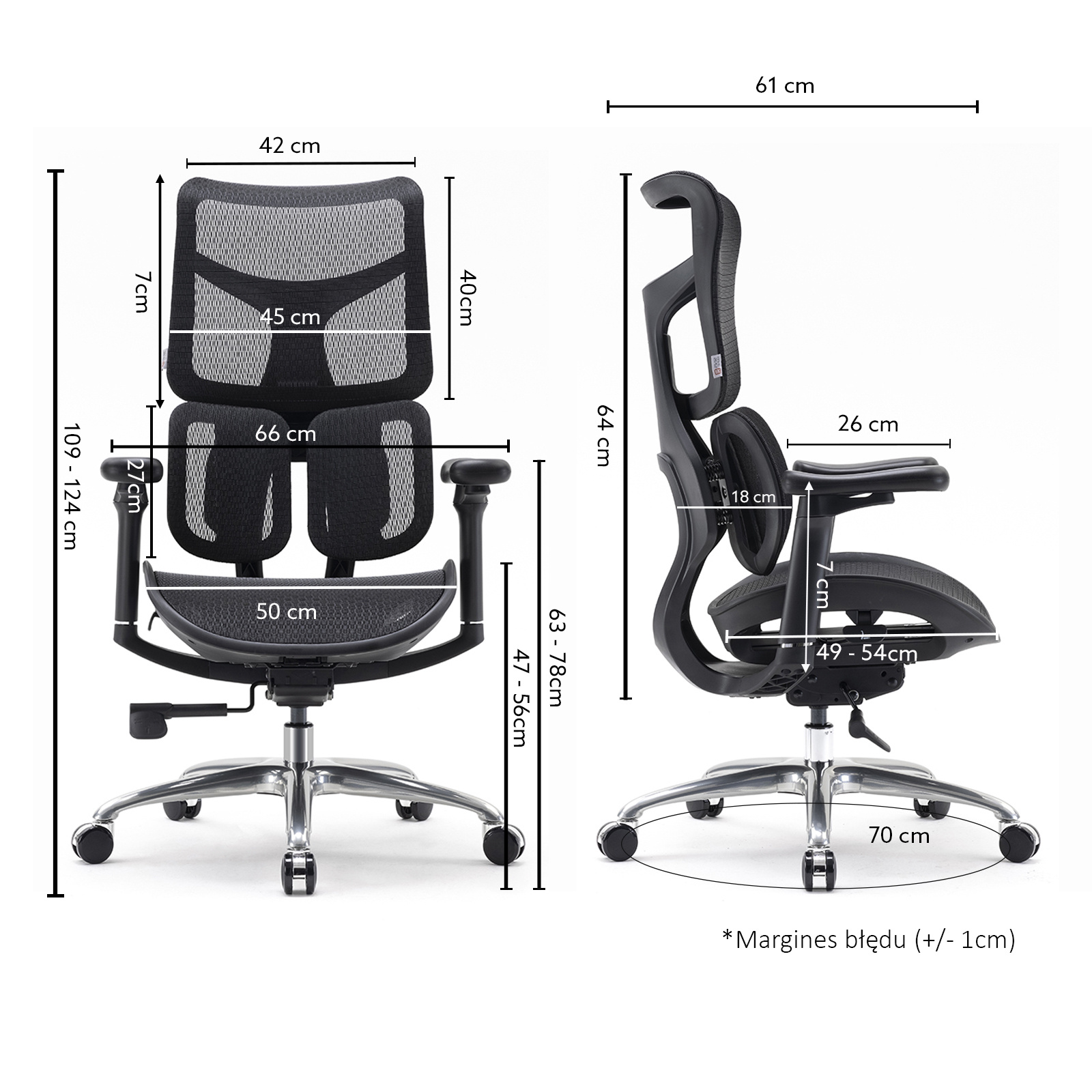 ANGEL Astro - ergonomia do biura i pracy zdalnej, czarny