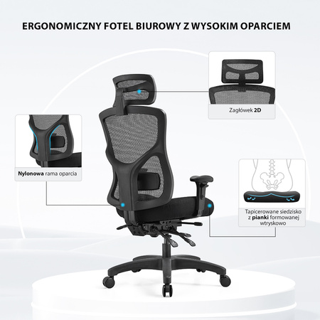 Fotel biurowy ergonomiczny Angel obrotowy ergOmed