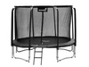 Trampolina Ogrodowa 244 cm / 8 FT Maxy Comfort Czarna Z Wewnętrzną Siatką