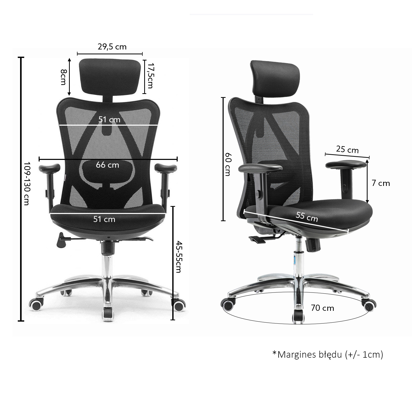 ANGEL Europa - podstawa aluminiowa i kółka PU