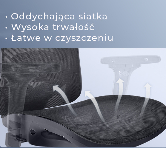 ANGEL KalistO – Full Mesh, oparcie i siedzisko z siatki