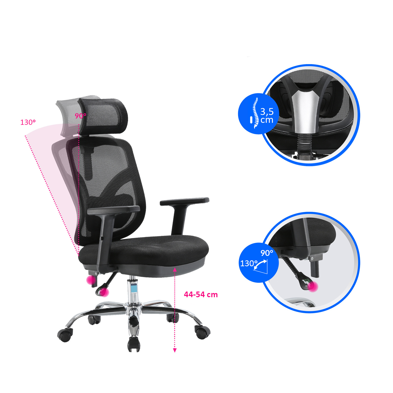 ANGEL Jokasta - podstawa i kółka PU