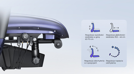 Fotel ergonomiczny gamingowy Angel GamePlus