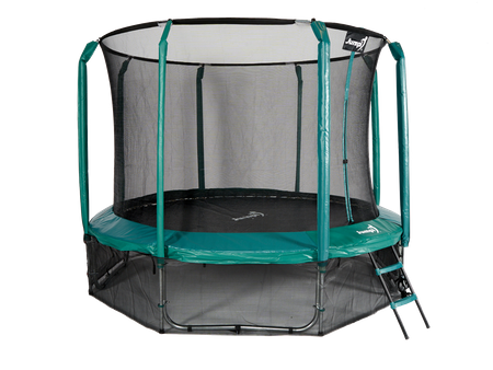 Trampolina Ogrodowa Z Wewnętrzną Siatką Jumpi Maxy Comfort 312cm/10FT Zielona
