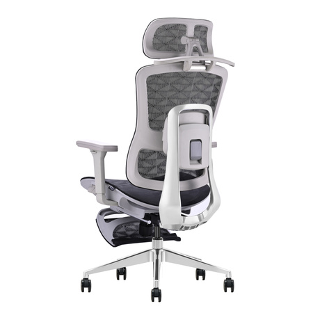 Fotel ergonomiczny ANGEL biurowy obrotowy Homer Czarno-Szary