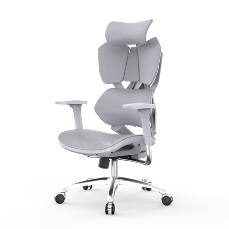 Fotel ergonomiczny gamingowy Angel Furia Grey