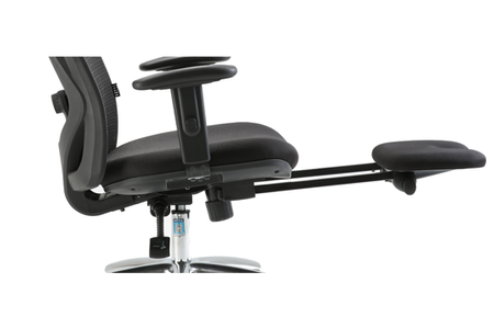 Fotel ergonomiczny ANGEL biurowy obrotowy eurOpa plus z podnóżkiem