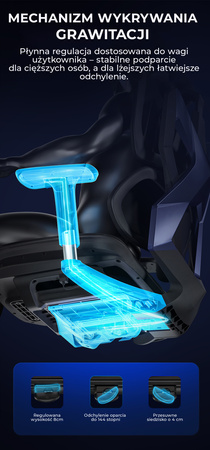 Fotel ergonomiczny gamingowy Angel Furia PRO