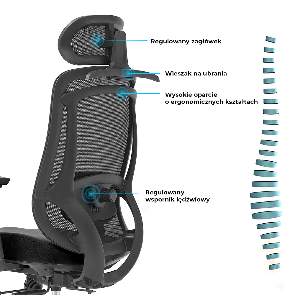 ANGEL rOsa 2.0 - zagłówek 2D (regulacja wysokości i kąta)