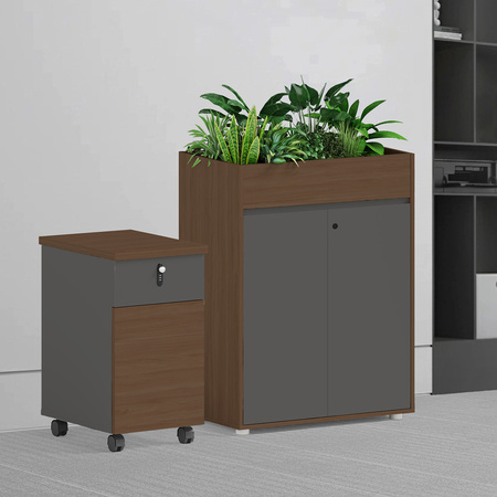 Angel Kwietnik biurowy z szafką Loft Work Dark 80cm