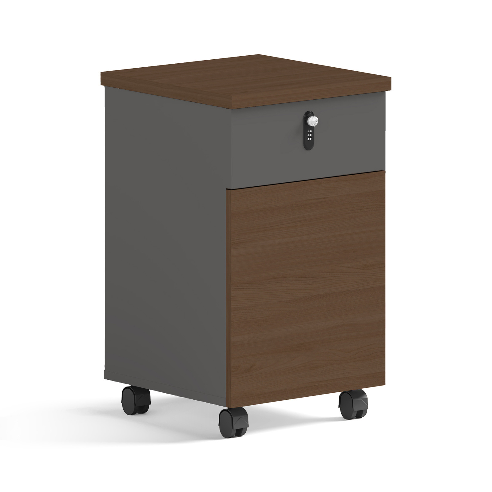 ANGEL Loft Work Dark — kontener biurowy z szafką na kółkach