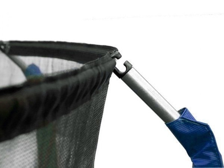 OUTLET Trampolina Ogrodowa 374cm 12FT Niebieska Maxy Comfort Z Wewnętrzną Siatką