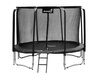 Trampolina Ogrodowa 244 cm / 8 FT Maxy Comfort Czarna Z Wewnętrzną Siatką