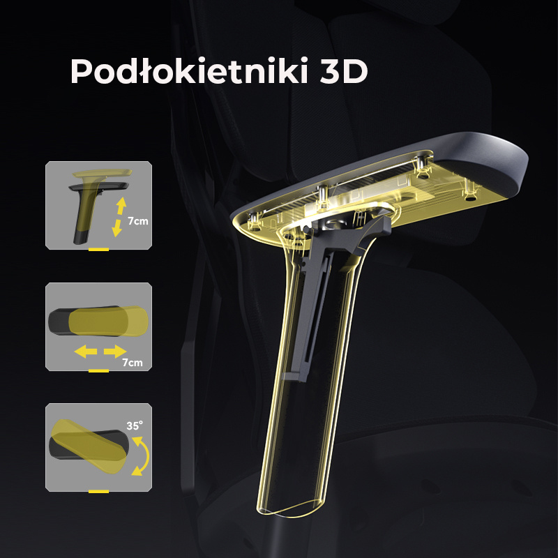 FURIA – podłokietniki 3D