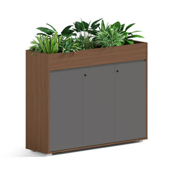 ANGEL Kwietnik biurowy z szafką Loft Work Dark 120cm