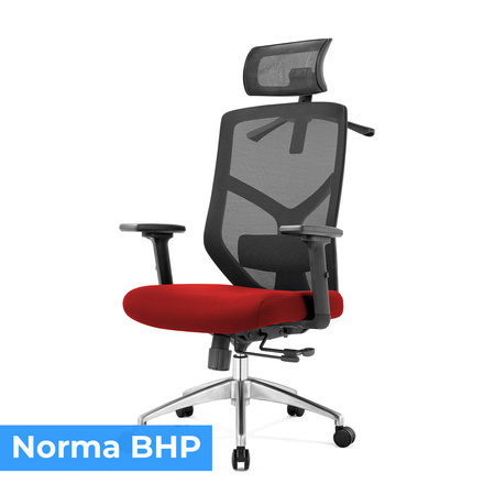 Fotel biurowy ergonomiczny Rosa czerwony ANGEL