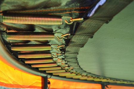 Trampolina Ogrodowa 487cm/16ft pomarańczowa Maxy Comfort Plus Z Wewnętrzną siatką